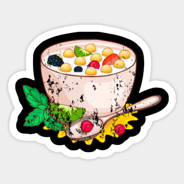 Muesli Cereal Breakfast Retro Vintage Grunge
